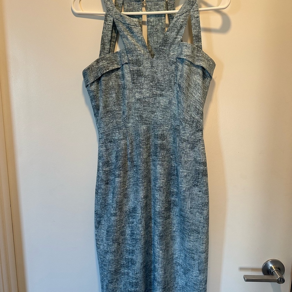 Stylish Gray Sleeveless Dress